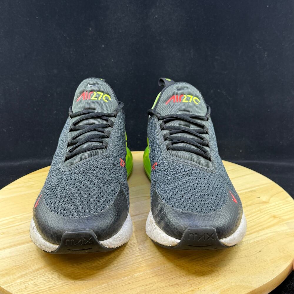 Nike Air Max 270 Anthracite Gray/ Green Mens Size 10 Athletic Shoes - Picture 3 of 8
